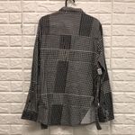 Cheap Monday  black white houndstooth plaid long sleeve size‎ M *read Photo 5