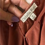 Ophelia Roe Chic Long Sleeve Rust Dress Photo 7