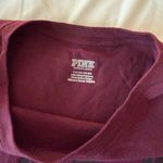 PINK - Victoria's Secret PINK Victoria’s Secret Burgundy T-Shirt Size Small Photo 3