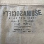 Amuse Society  A4116CLE Le Surf Tee White Black Graphic 100% Cotton NWT Large Photo 7