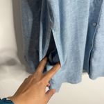 Susan Graver  Linen Rayon Blend Tunic Roll Tab Sleeves With Pockets Size 1X Photo 6