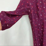 Boden burgundy‎ floral printed prairie dress Purple Size 10 Photo 9