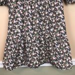 Levi's Levi’s Women’s Boho Floral Print Puff Sleeve Square Neckline Tiered Mini Dress Photo 2