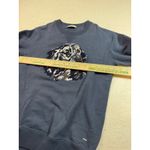 Coach 1941 Women's Navy Blue Sequin Dog Graphic Crewneck Sweatshirt Size Medium Photo 5