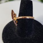 Gold Filled Butterfly Open Adjustable Ring Photo 3