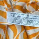 ZARA  White-Orange Printed Crop Top size XSmall EUC Photo 6