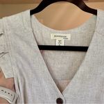 Monteau  Cream Buttoned Sleeveless Midi Dress Photo 4