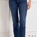 Talbots NWT  STRAIGHT LEG JEANS - AMAGANSETT WASH. Size 10P Photo 5
