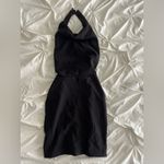 Elegant Black Backless Halter Dress Size XS Photo 1