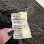 Intermix  Charcoal Gray‎ Cotton Silk High-Low Sweater Size Medium Photo 6