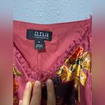 a.n.a  Women's Floral Velvet Cami Top - Deep Rose Photo 2