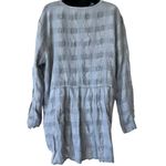Flax  light blue LooseWeave 100% linen tunic Photo 8