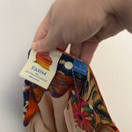 Farm Rio  x Anthropologie Sleeveless Midi Dress new size large orange drop waist Photo 8