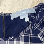 Hill House Norah Nap Navy Plaid Mini Dress Size Medium Blue Photo 3