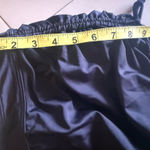 Free Country  Bikini Bottoms Skirt Ruched Black  Beach Size M 8/10 Elastic Waist  Photo 4