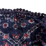 Jolt Womens Off the Shoulder Tie Front Romper Blue Floral XL Photo 2