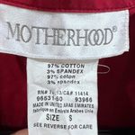 Motherhood Maternity  red cotton top size small Photo 3