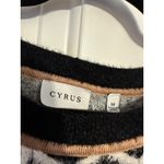 Cyrus Diamond Pattern Sweater‎ Crewneck Pullover Knitwear Neutral Tones Cozy Chic Photo 4