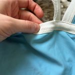 Aerie  One Piece Colorblock Swimsuit with Cut Outs Aqua Blue Photo 6