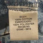 Vintage Snowman Embroidered Denim Shirt 100% Cotton Button Front M Blue Size M Photo 2