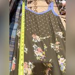 Matilda Jane Women's “Work of Art' Jumpsuit Green Floral diamond dots wide Leg Photo 9