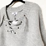 Jack by BB Dakota  Hey Ms Carter Lace-Front Sweater Size Large Photo 2