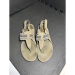 Sorel  Out N About Plus Womens Size 9 Green‎ Nubuck Leather Slingback Sandals Photo 1