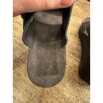 Fantasy Sandals Helena Sandal in Black Leather Wedge Size 39‎ US 9 Photo 6