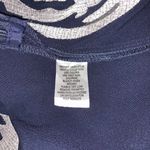 Sunny Leigh Navy & Silver Embroidered Swing Skirt 30s Midi Inspo Women's Size 6 Photo 7