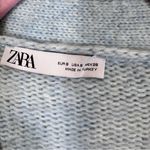 ZARA Wool Blend Oversized Cardigan Sweater Womens S Rhinestone Bow Coquette Photo 8