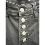 Vervet Flying Monkey Women's Wide-Leg Black Jeans Size 27 Button Fly Raw Hem Photo 4