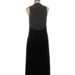 Anthropologie Unsubscribed Black Velvet silk blend column Sleeveless Dress NWT 6 Photo 2