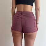 Refuge  high waisted burgundy shorts Photo 2