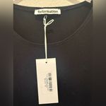 Reformation Via Knit Midi Dress NWT Black size Medium Photo 4