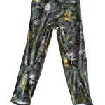 Adidas  Women's Gray Tropical Print Crop Leggings Size XS Photo 0