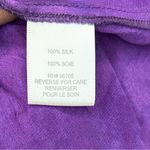 Rebecca Taylor  100% Silk Blouse V Neck Waist Stretch Tie Dye Purple Size 2 Photo 4