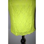 Victoria's Secret New Womens  Dress Lace Strapless Lime Green Yellow Soft S M Sexy Photo 5