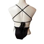 The Bikini Lab NWT, Sexy Skimpy Coverage One Piece Black Swimsuit, Sz XXS Photo 1