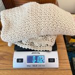 Kate Hill  Linen Blend Crochet Knit Sweater Women’s Size Small Boho Beachy Casual Photo 7