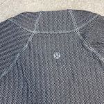 Lululemon Think Fast Long Sleeve Shirt Heathered Herringbone Black Size 6 Photo 2
