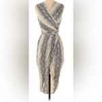 Paper Heart Elegant Snake Print Wrap Dress Photo 1
