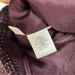 Ann Taylor Purple Tweed Fringe Fitted Blazer Jacket Womens 10 Preppy Career Photo 5