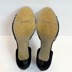 Nine West  Satin Quorra Heels Black Rhinestone Bling Accents Formal Size 8M Photo 6