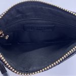 Badgley Mischka vegan leather quilted black wristlet clutch Photo 8