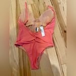 J.Crew  Ruched Back 1piece Neon Flamgino Coral Bathing Suit Size 8 - NWT! Photo 3
