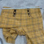 Unique Vintage  High Waisted Cropped Pants Plaid 90s Style Punk in Yellow 5X/26 Photo 11