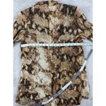 Alberto Makali Snakeskin Print Open Front Blazer Jacket - Size M Photo 3