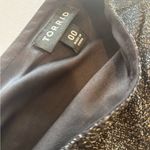 Torrid Black Wrap Tie Back Blouse Shimmery Fabric Plus Size 00 Photo 6