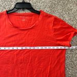 Ann Taylor  Factory Orange Short Sleeve T-Shirt Blouse Casual XL Summer Spring Photo 4