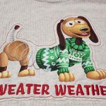 Disney  Toy Story Slinky Sweater Weather 1X oversized longsleeve gray shirt nwt Photo 2
